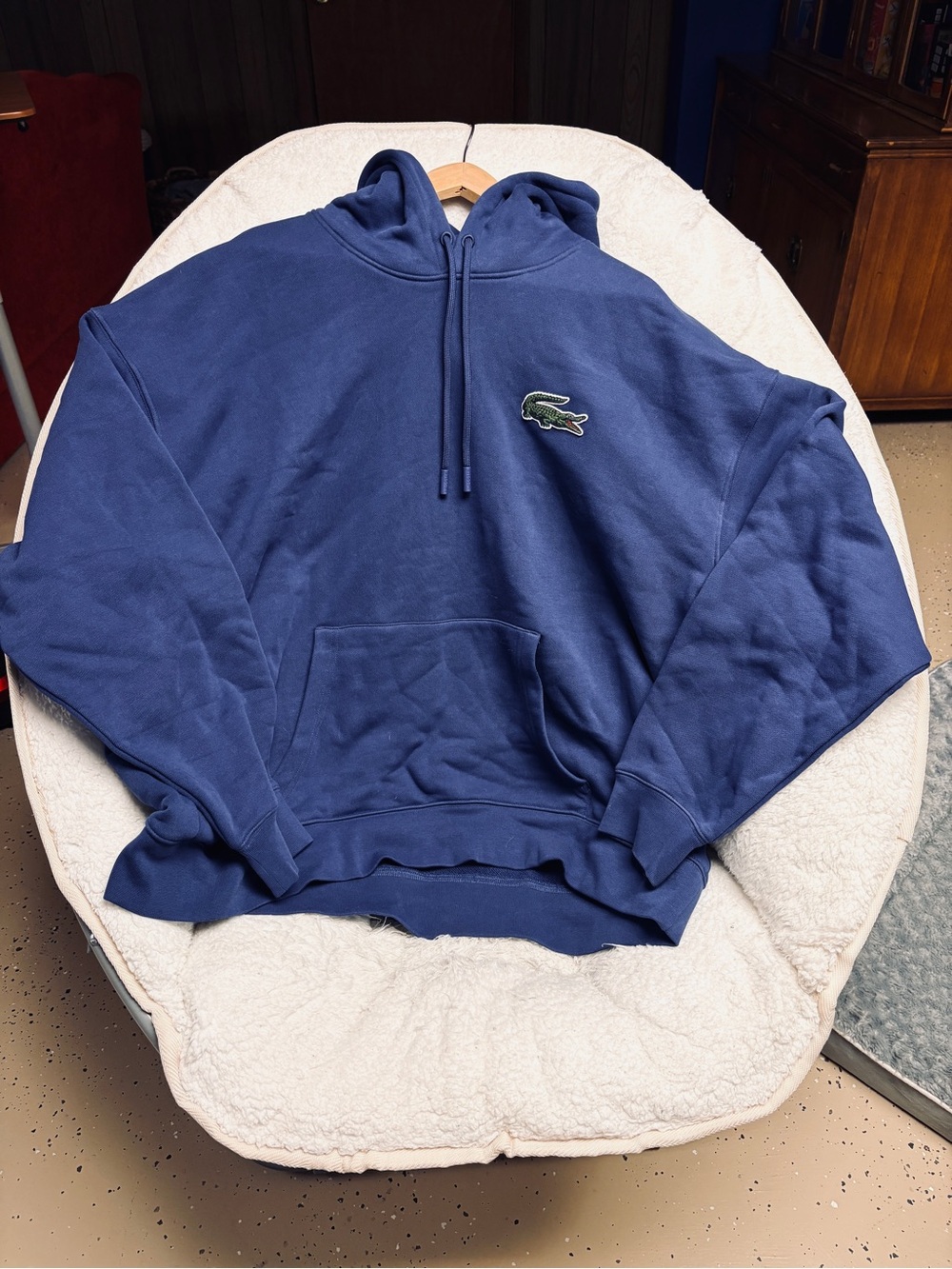 Lacoste Blue Unisex Hoodie size 3X